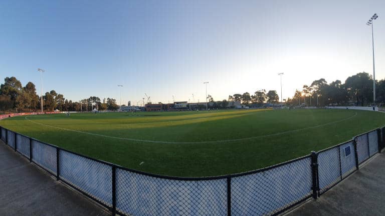 Footy field, empty in summer